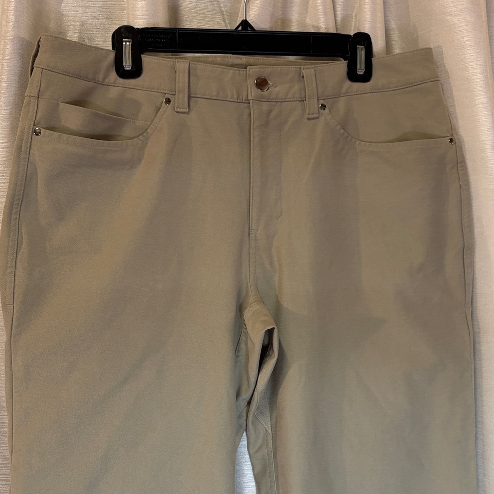 Lululemon ABC Slim Fit Pant Warpstreme Grey Sage 34x26 Custom Hem - Picture 4 of 11